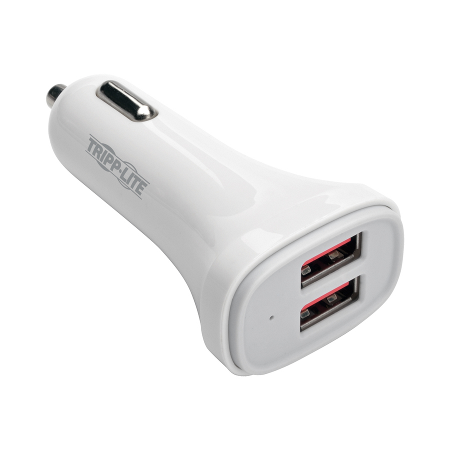 Eaton Tripp Lite Series Dual-Port USB Car Charger for Tablets and Cell Phones, 5V 4.8A (24W)