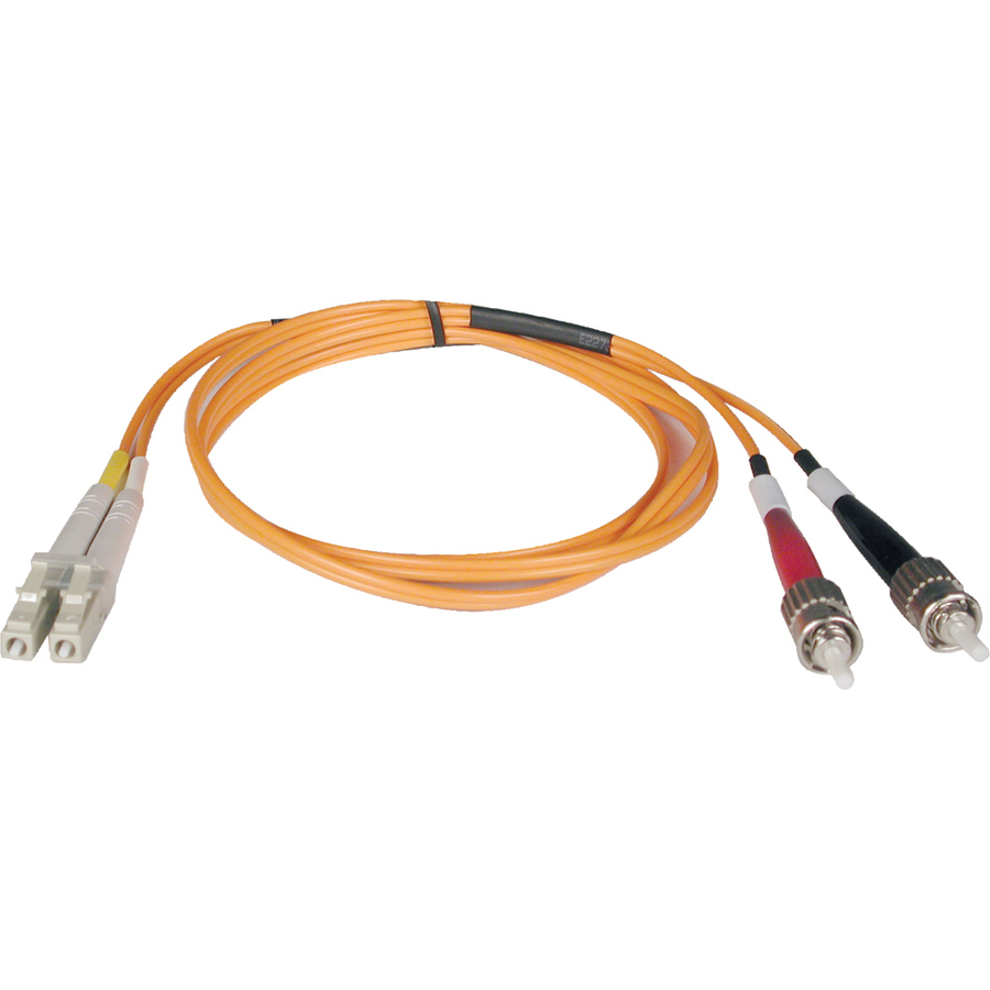 Tripp Lite by Eaton 3M Duplex Multimode 50/125 Fiber Optic Patch Cable LC/ST 10' 10ft 3 Meter
