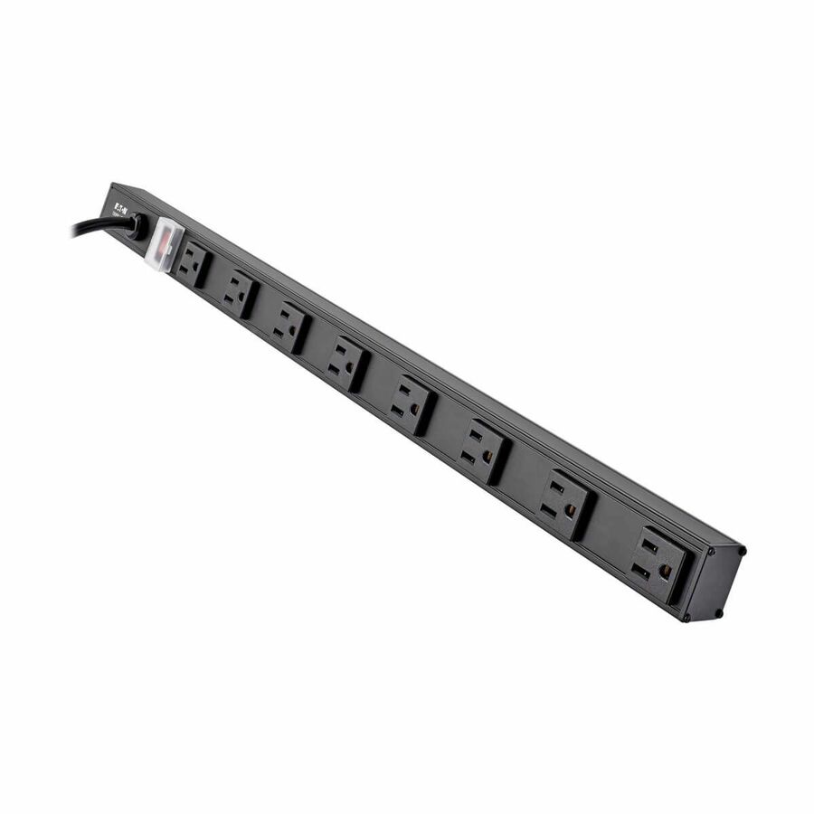 Tripp Lite by Eaton 8-Outlet Vertical Power Strip 120V 15A NEMA 5-15P 15 ft. (4.57 m) Cord 24 in. Black Housing