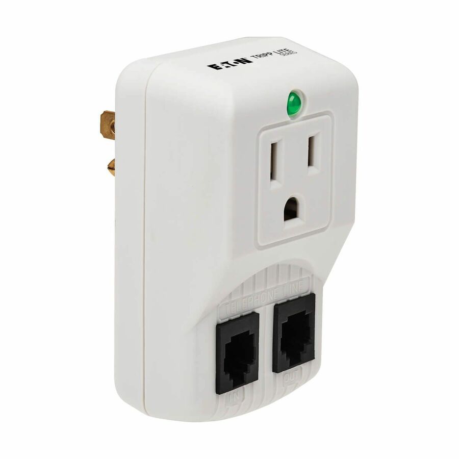 Eaton Tripp Lite Series Protect It! 1-Outlet Portable Surge Protector, Direct Plug-In, 750 Joules, Tel/Modem Protection