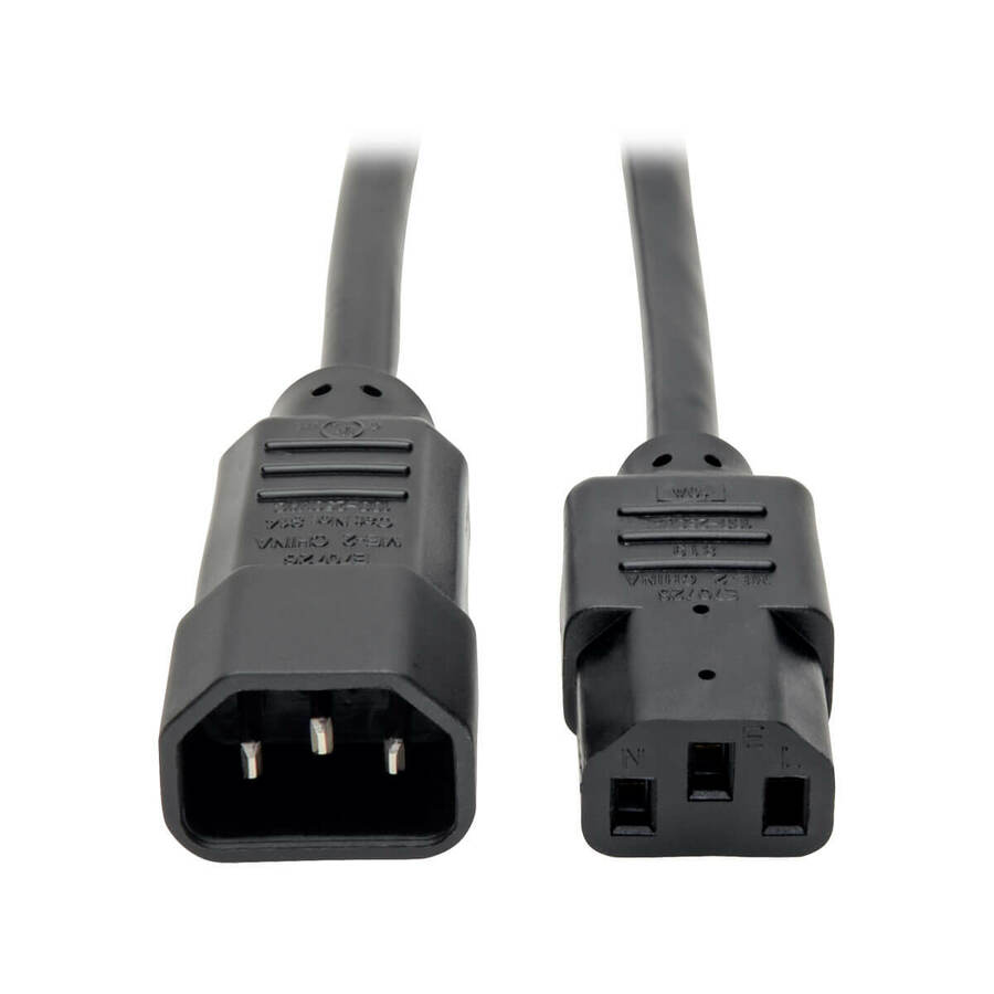 Tripp Lite by Eaton PDU Power Cord C13 to C14 - 13A 250V 16 AWG 5 ft. (1.52 m) Black