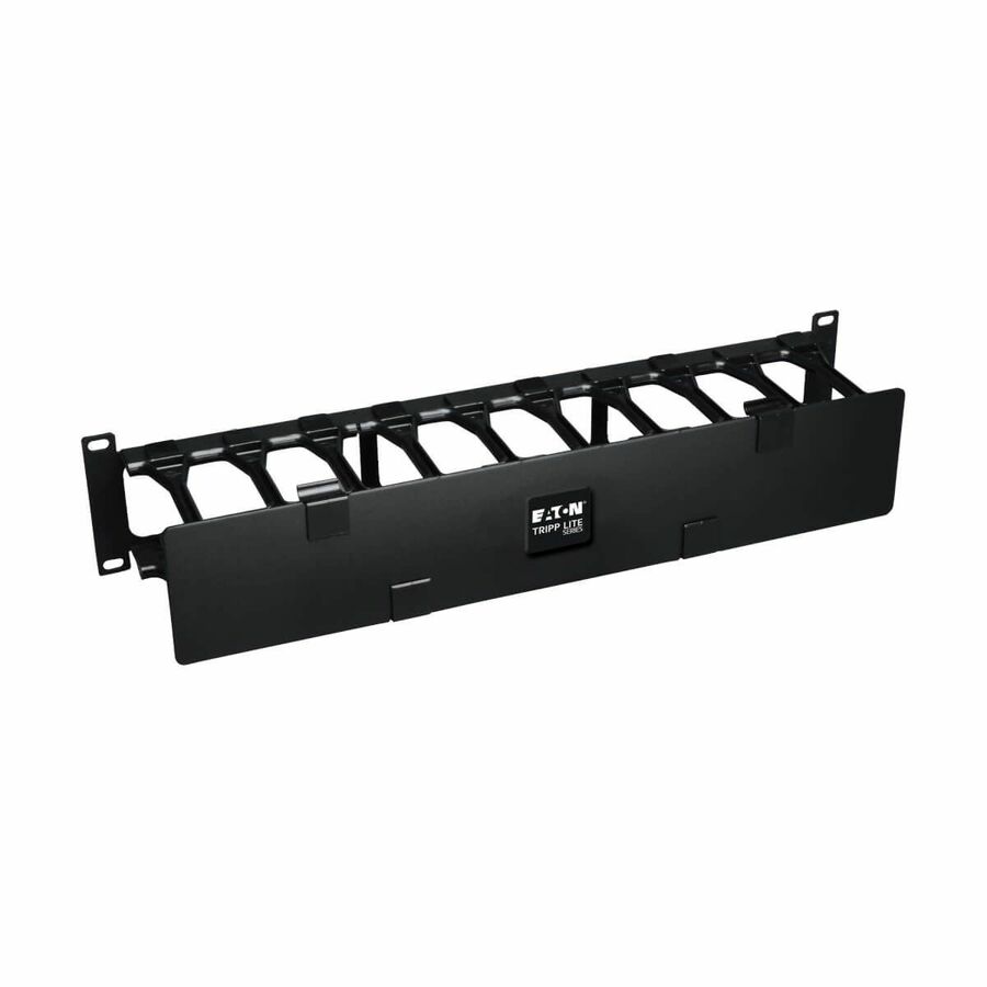 Tripp Lite by Eaton SmartRack 2U High Capacity Horizontal Cable Manager - Finger duct with dual-hinge cover