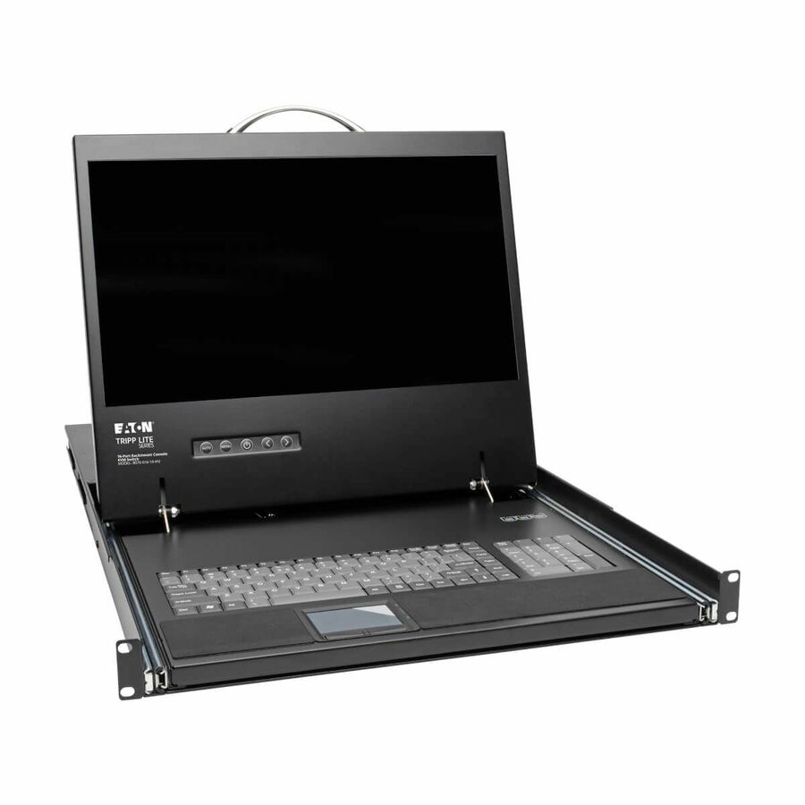 Tripp Lite by Eaton NetCommander 16-Port Cat5 KVM over IP Switch - 19 in. LCD 2 Remote + 1 Local User 1U Rack-Mount