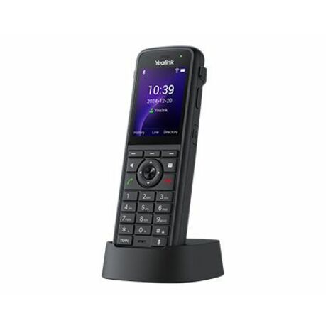 Yealink AX86R IP Phone - Cordless - Cordless - Wi-Fi, Bluetooth - 5 Multiple Conferencing - Wall Mountable - Black