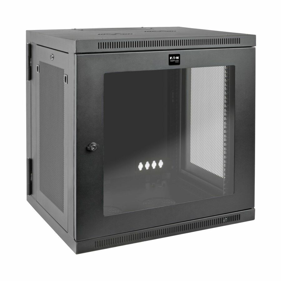 Tripp Lite by Eaton SmartRack 12U UPS-Depth Wall-Mount Small Rack Enclosure Clear Acrylic Window Hinged Back