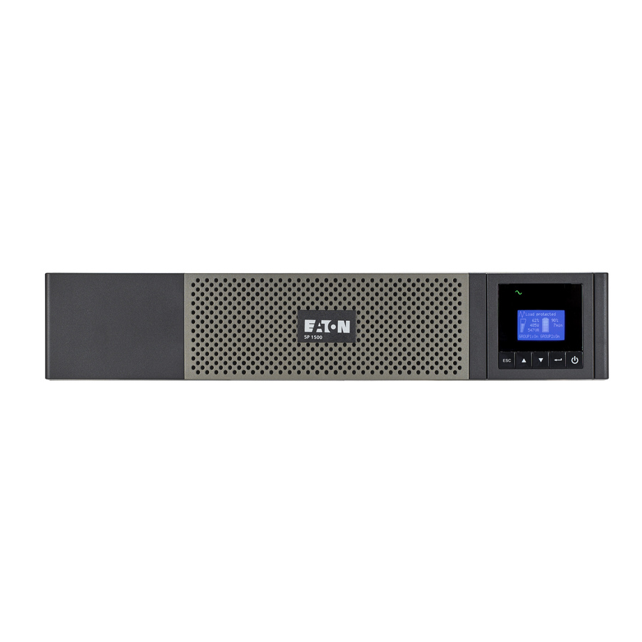 Eaton 5P 1440VA 1100W 120V Line-Interactive UPS, 5-15P, 10x 5-15R Outlets, 16-Inch Depth, True Sine Wave, Cybersecure Network Card Option, 2U