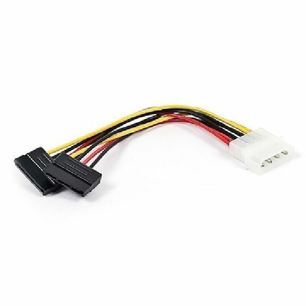 [04SATAPwrSplitMolex] Serial ATA Power Splitter Cable - Molex to 2x SATA