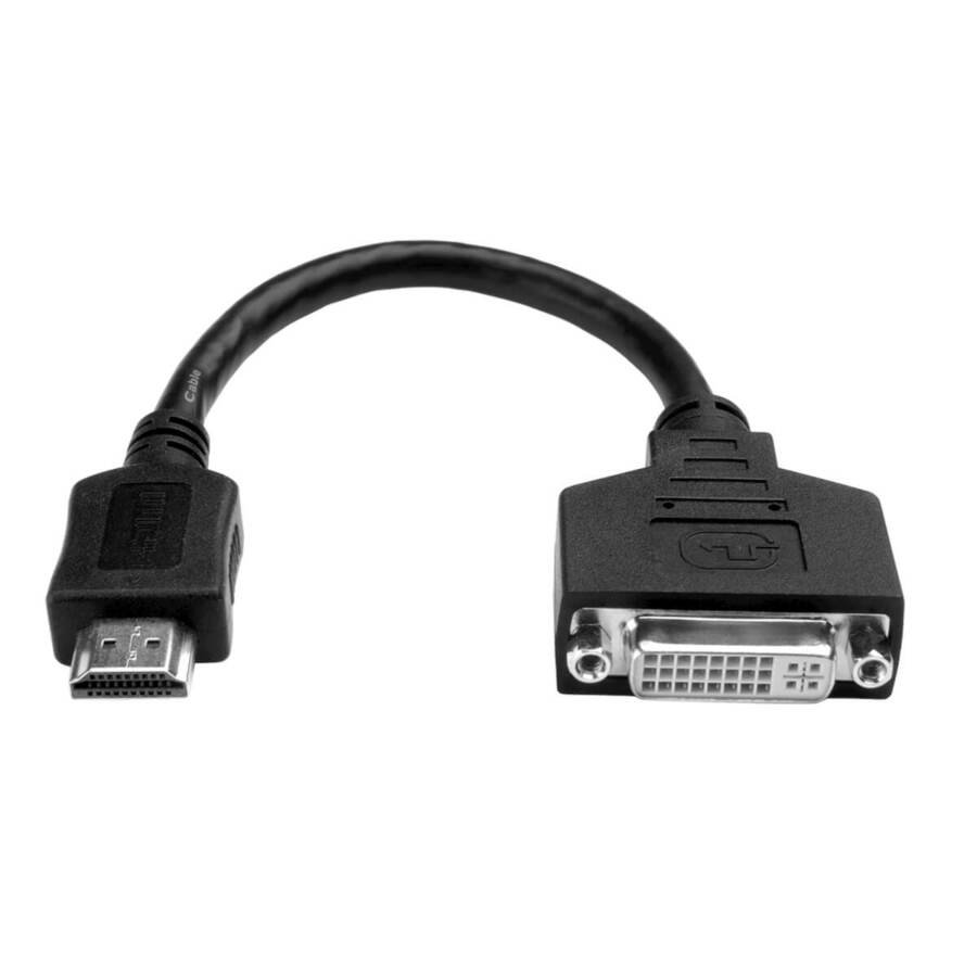 [04HDMIm2DVIDf] Eaton Tripp Lite Series HDMI to DVI Adapter Video Converter (HDMI-M to DVI-D F), 8-in. (20.32 cm)