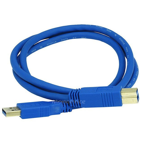 [04USB3-03] Monoprice USB cable USB 3.2 Gen 1 (3.1 Gen 1) 0.9 m USB A USB B Black