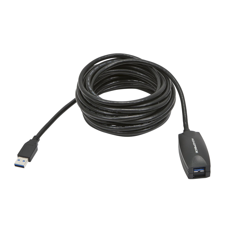 [04USB3AE-5M] Monoprice 15ft USB 3.0 A Male to A Female Active Extension Cable