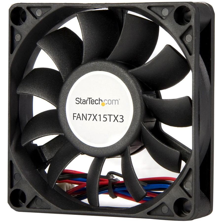 [10Case70mm] StarTech Replacement 70mm Ball Bearing CPU Case Fan - TX3 Connector - Case fan - 70 mm - black
