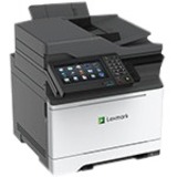 Lexmark CX625ade Laser Multifunction Printer - Color - Copier/Fax/Printer/Scanner - 40 ppm Mono/40 ppm Color Print - 2400 x 600 dpi Print - Automatic Duplex Print - Up to 100000 Pages Monthly - 251 sheets Input - Color Flatbed Scanner - 600 dpi Optical Scan - Color Fax - Gigabit Ethernet - USB - For Plain Paper Print