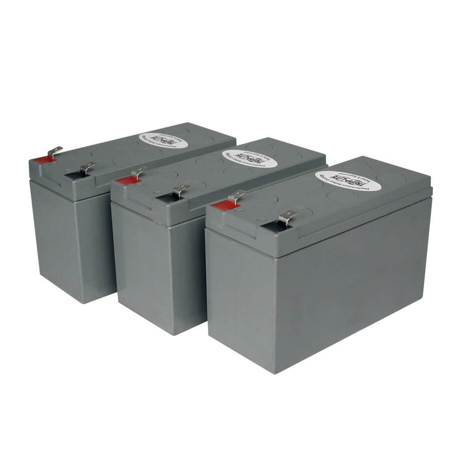 Eaton Tripp Lite Series 3x 12V 9AH UPS Replacement Battery Cartridge Kit for Select Best, Powerware, Liebert and Other UPS