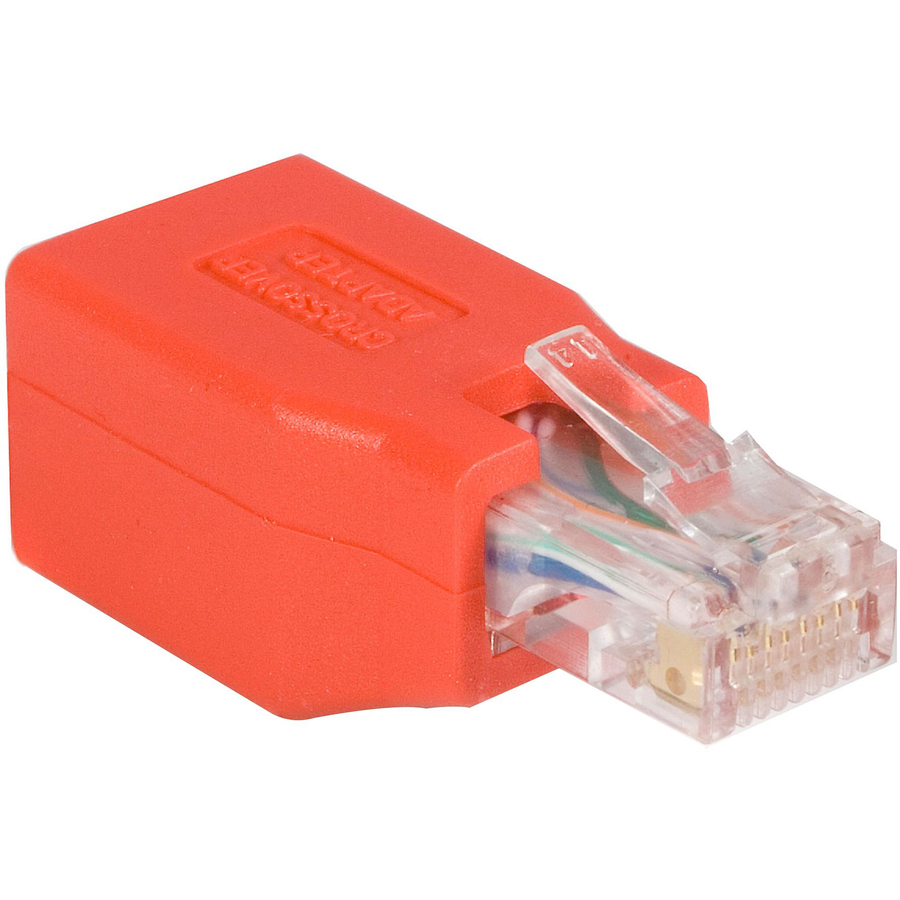 [21CrossAdapter] StarTech Crossover adapter - RJ-45 (M) - RJ-45 (F) - Gigabit - ( CAT 6 ) - red
