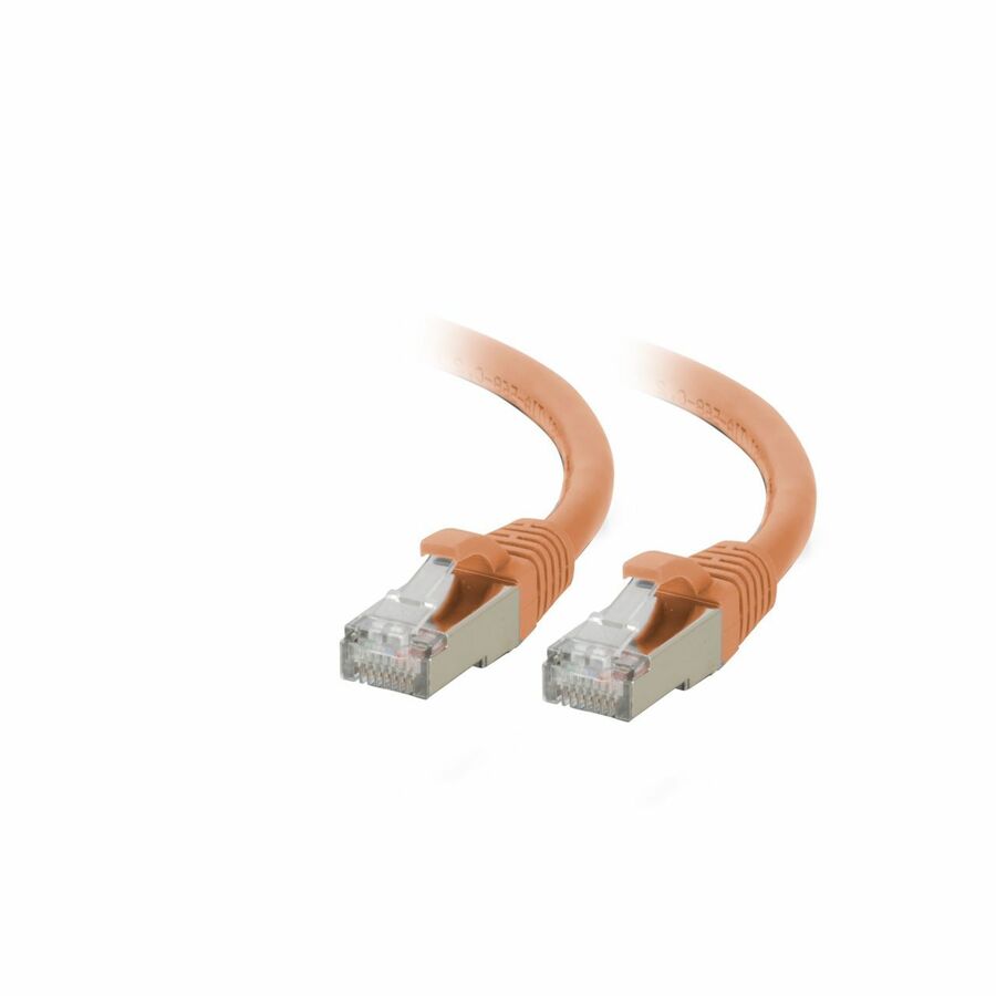 C2G 3ft (0.9m) Cat6a Snagless Shielded (STP) Ethernet Network Patch Cable - Orange - RJ45 - M/M