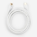 Rocstor Premium HDMI Cable with Ethernet - 4K/60Hz - 12 ft HDMI A/V Cable for HDTV, Cable Box, Satellite Receiver, Blu-ray Player, Computer, Projector, Gaming Console, Flat Panel Display, Monitor, Home Theater System, Audio/Video Device - First End: 1 x 19-pin HDMI 2.0 Digital Audio/Video - Male - Second End: 1 x 19-pin HDMI 2.0 Digital Audio/Video - Male - 18 Gbit/s - Supports up to 3840 x 2160 - Shielding - Gold Plated Connector - 28 AWG - White