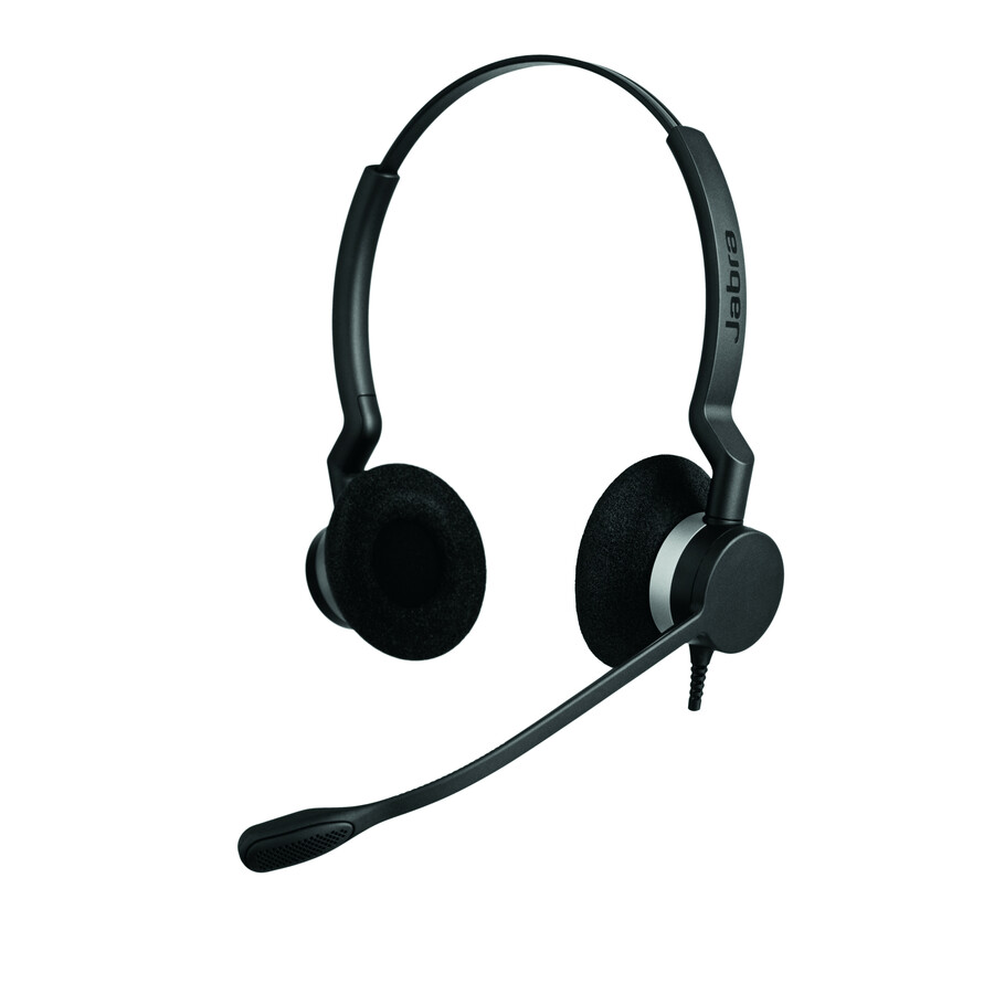 Jabra BIZ 2300 Headset - Stereo - USB Type C - Wired - 32 Ohm - 70 Hz to 16 kHz - Over-the-head - Binaural - Supra-aural - 7.71 ft Cable - Noise Cancelling, Uni-directional Microphone - Noise Canceling