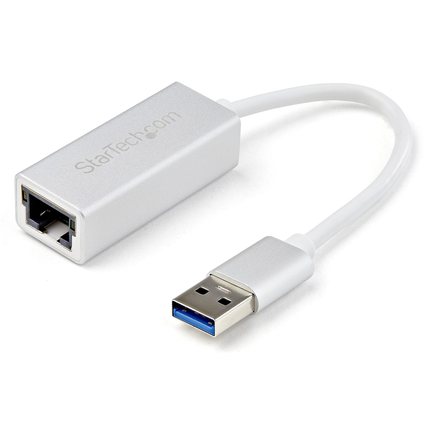 StarTech.com USB 3.0 to Gigabit Network Adapter - Silver - Sleek Aluminum Design Ideal for MacBook, Chromebook or Tablet - Add a Gigabit Ethernet port to your MacBook, Chromebook or tablet - USB Ethernet NIC network adapter with silver finish in sleek aluminum design - Native driver support (Windows, Mac, Chrome OS) - USB network adapter with Realtek RTL8153 chip