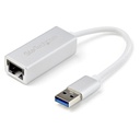 StarTech.com USB 3.0 to Gigabit Network Adapter - Silver - Sleek Aluminum Design Ideal for MacBook, Chromebook or Tablet - Add a Gigabit Ethernet port to your MacBook, Chromebook or tablet - USB Ethernet NIC network adapter with silver finish in sleek aluminum design - Native driver support (Windows, Mac, Chrome OS) - USB network adapter with Realtek RTL8153 chip