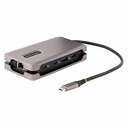 StarTech USB-C Multiport Adapter, 4K 60Hz HDMI (HDR), USB 3.2 Gen 2 10Gbps Hub (2xUSB-C/1xUSB-A), 100W PD Pass-Through, GbE, Mini Dock