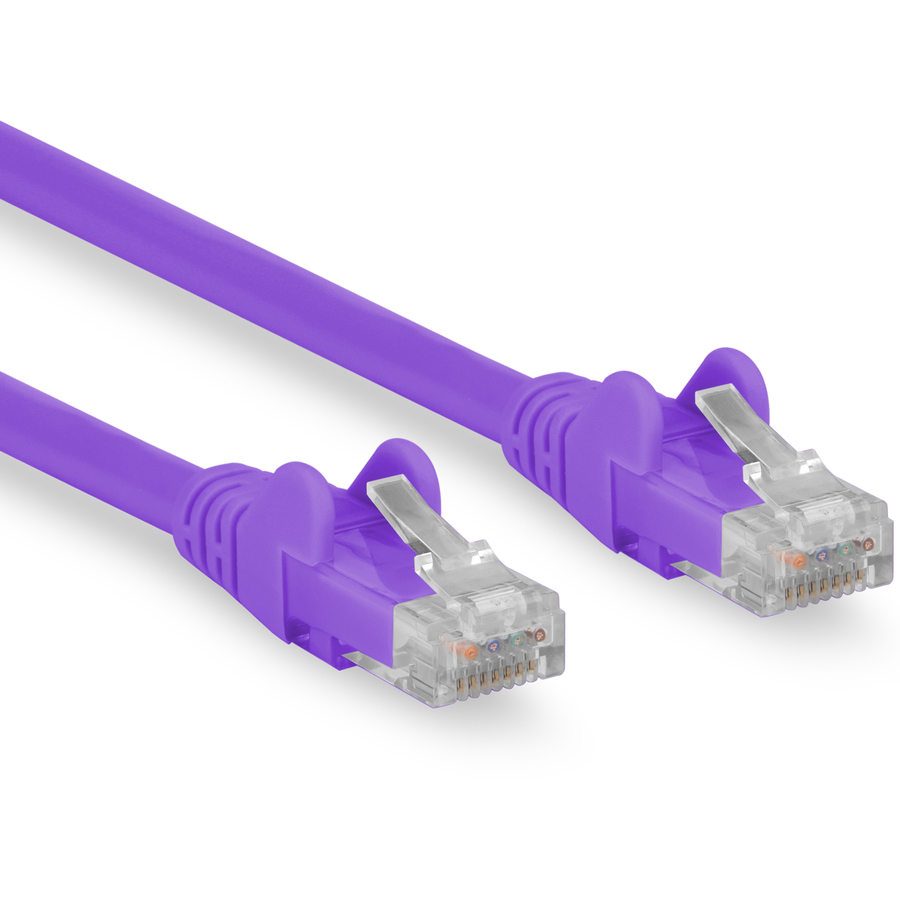 Rocstor Cat.6 Network Cable - Rocstor Premium 6ft (1.8m) CAT6 Ethernet Cable - 100% Copper UL Rated - Purple - Snagless - 100W PoE UTP Category 6 Patch Cord UL Certified Wiring/TIA - 6ft Purple CAT6 Ethernet cable provides Multi Gigabit 1/2.5/5Gbps & 10Gbps up to 160ft - TIA-568-2.D Category 6 - 24 AWG stranded 100% copper UL Rated wire (E348508) 100W PoE - RJ45 Snagless UTP Patch Cord - Purple