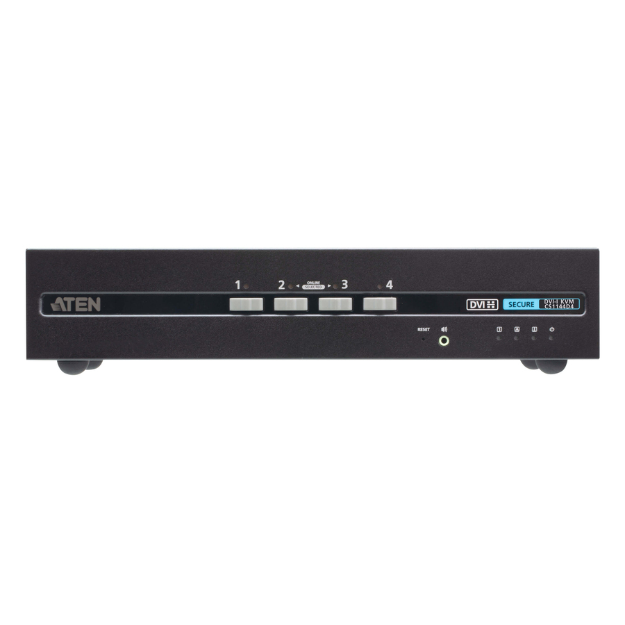 ATEN 4-Port USB DVI Dual Display Secure KVM Switch (PSD PP v4.0 Compliant)