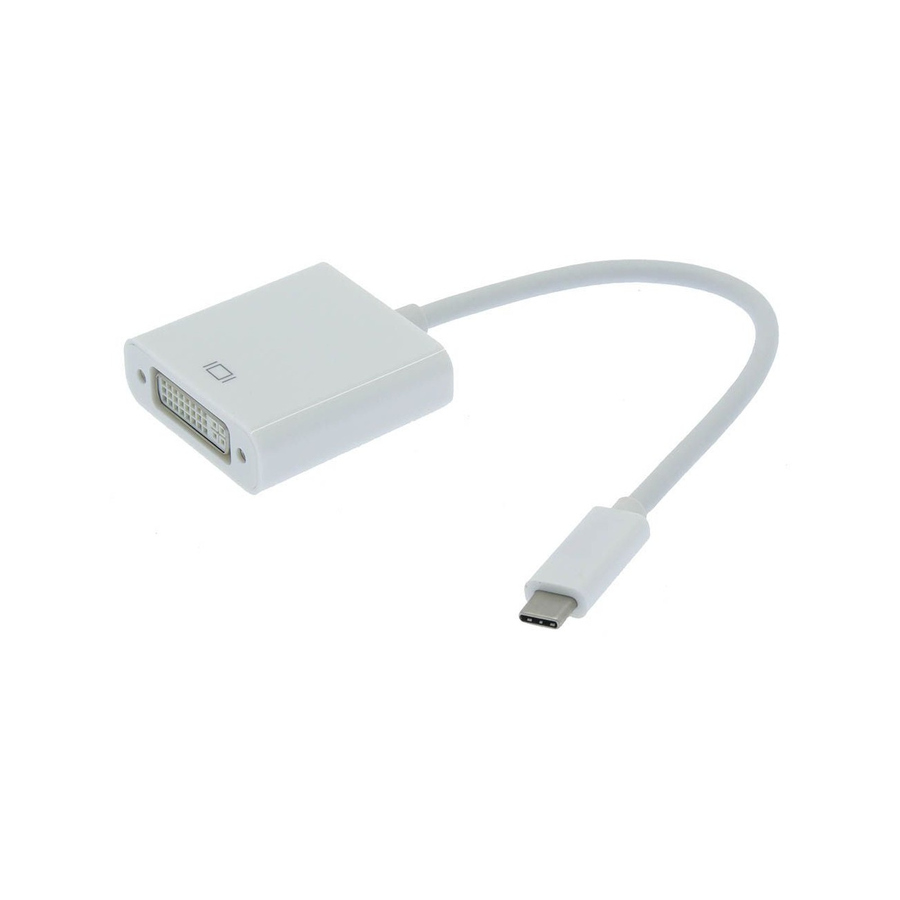 Unirise USB Type C To DVI-I Dual Link Female Adapter