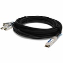 AddOn Mellanox® MC2609130-001 to Cisco ® SFP-H10GB-CU1M Compatible TAA 40GBase-CU QSFP+ to 4xSFP+ Direct Attach Cable (Passive Twinax, 1m)