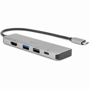 Rocstor Premium Docking Station - for Monitor, Tablet, Desktop PC, Notebook - Charging Capability - USB Type C - 4K @ 60Hz, 4K - 3840 x 2160, 4096 x 2160 - 3 x USB Ports - 1 x USB 2.0 - 2 x USB Type-A Ports - USB Type-A - 1 x USB Type-C Ports - USB Type-C - HDMI - Silver - Wired - Windows 10, Windows 11, Windows 8, Android, ChromeOS, iPadOS, macOS 14, Mac OS X 13.0 Ventura, Mac OS X 12.0 Monterey, Mac OS X 11.0 Big Sur, Mac OS X 10.15 Catalina, ... - 100W - Portable
