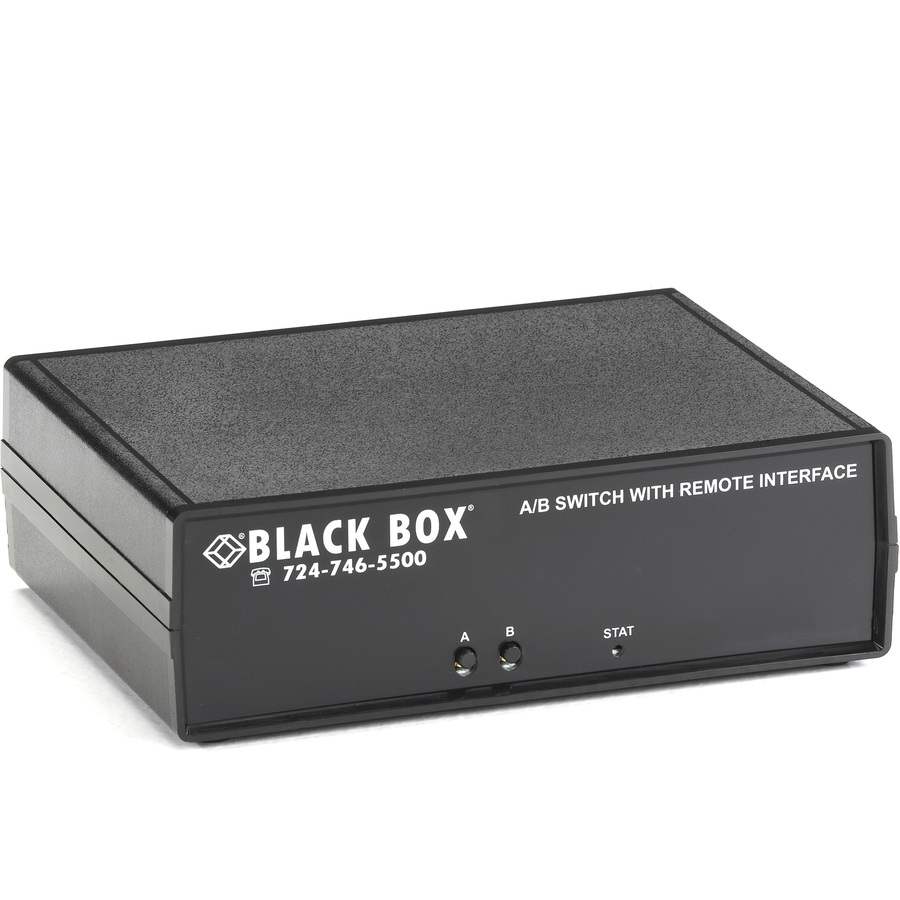 Black Box - CAT6 A/B Switch - Latching RJ45 Remote Control, Dry Contact