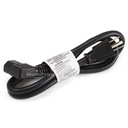 Monoprice Standard Power Cord - For Computer, Monitor, Printer, Projector, Television - 16 Gauge - 120 V AC / 13 A - Black - 3 ft Cord Length - IEC 60320 C13 / NEMA 5-15P