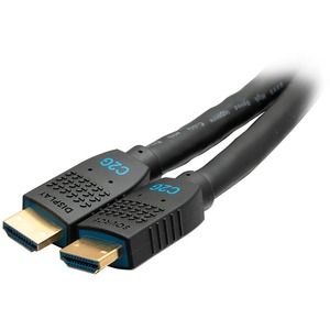 C2G 25ft Performance Series Ultra Flexible High Speed HDMI Cable w Ethernet - In-Wall CMG Rated - 4K 60Hz - M/M - Black - 25 ft HDMI A/V Cable for Computer, Projector, Monitor, Blu-ray Player, DVD Player, Audio/Video Device - First End: 1 x HDMI 2.0 Type A Digital Audio/Video - Male - Second End: 1 x HDMI 2.0 Type A Digital Audio/Video - Male - 18 Gbit/s - Supports up to 4096 x 2160 - Shielding - Gold Plated Connector - CMG, FT4 - 30 AWG