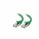 C2G 25ft (7.6m) Cat6a Snagless Shielded (STP) Ethernet Network Patch Cable - Green - RJ45 - M/M