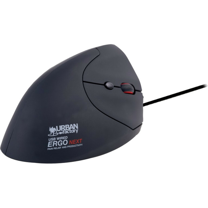 Urban Factory ERGO: Ergonomic Vertical Wired Mouse For The Right-Handed