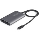 StarTech Thunderbolt to Dual DisplayPort Adapter DP 1.4, Dual 4K 60Hz DP Video Converter, 2x Monitor Display Adapter, Mac & Windows