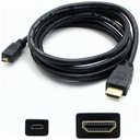 AddOn 3ft Mini-HDMI 1.4 Male to HDMI 1.4 Male Black Cable For Resolution Up to 4096x2160 (DCI 4K)