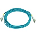 Monoprice 10Gb Fiber Optic Cable, LC/LC, Multi Mode, Duplex - 5 Meter (50/125 Type) - Aqua