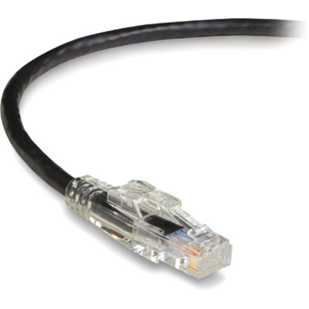 Black Box GigaTrue 3 Cat.6 UTP Patch Network Cable - 7 ft Category 6 Network Cable for Patch Panel, Wallplate, Network Device - First End: 1 x RJ-45 Network - Male - Second End: 1 x RJ-45 Network - Male - Patch Cable - CM - 24 AWG - Black - TAA Compliant