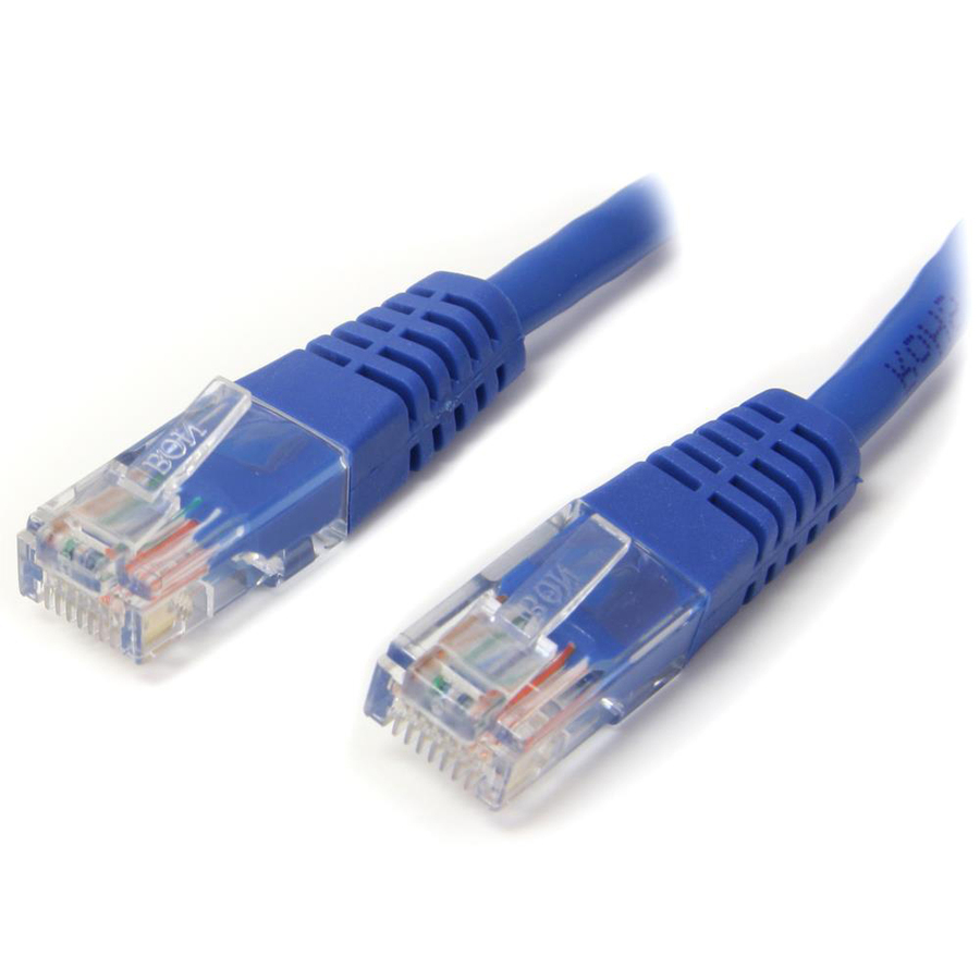 StarTech 75 ft Blue Molded Cat5e UTP Patch Cable
