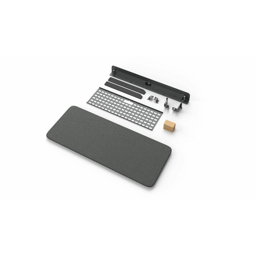 Heckler Design Wall Mount for Video Conference Equipment, Camera Shelf, Video Panel, Mini PC, Camera - Black Gray