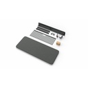 Heckler Design Wall Mount for Video Conference Equipment, Camera Shelf, Video Panel, Mini PC, Camera - Black Gray