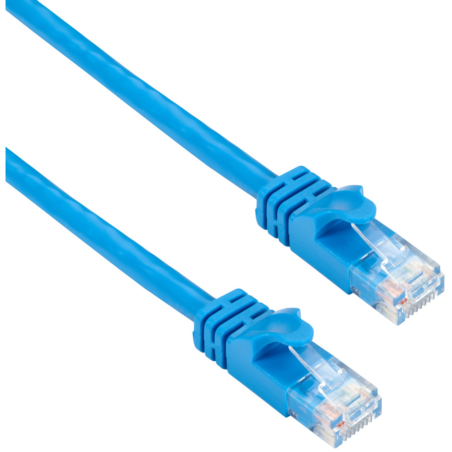 Black Box CAT6A 500-MHz STR Patch Cable Slim Molded Snagless Boot - UTP, CM PVC, BL, 25FT