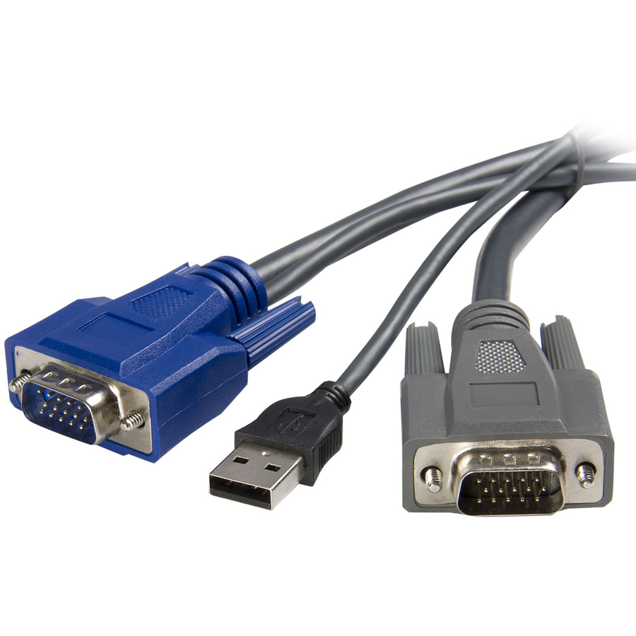 StarTech 2-in-1, USB/ VGA cable, 4 pin USB Type A, HD-15 (M), HD-15 (M), 6 ft, TAA