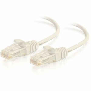 C2G 6ft (1.8m) Cat6 Snagless Unshielded (UTP) Slim Ethernet Network Patch Cable - White