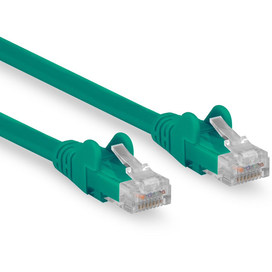 Rocstor Cat.6 Network Cable - Rocstor Premium 3ft (0.9m) CAT6 Ethernet Cable - 100% Copper UL Rated - Green - Snagless - 100W PoE UTP Category 6 Patch Cord UL Certified Wiring/TIA - 3ft Green CAT6 Ethernet cable provides Multi Gigabit 1/2.5/5Gbps & 10Gbps up to 160ft - ANSI/TIA-568-2.D Category 6 - 24 AWG stranded 100% copper UL Rated wire (E348508) 100W PoE - RJ45 Snagless UTP Patch Cord - Green