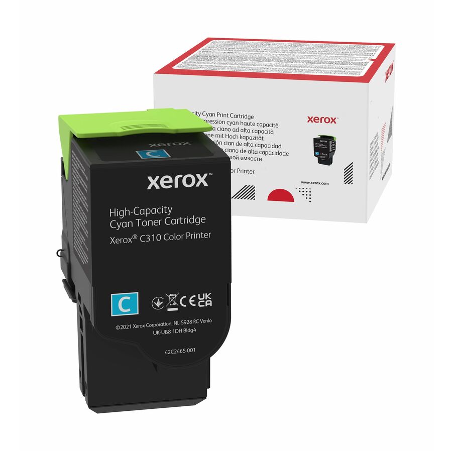 Xerox Genuine Xerox® C310 Color Printer/ C315 Color Multifunction Printer Cyan High capacity Toner Cartridge (5500 Pages) - 006R04365