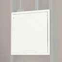 Chief Large In-Wall Storage Box with White Flange and Cover - For LCD Displays - Black - 1-gang - White