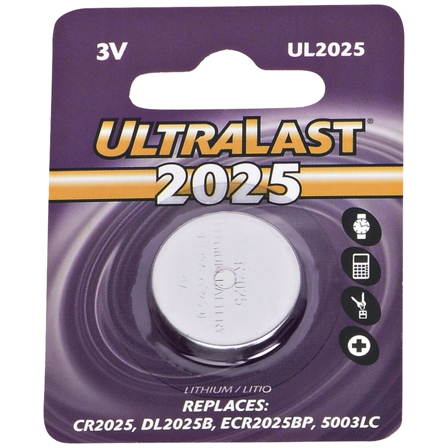 NABC UltraLast UL2025 Lithium Button General Purpose Battery