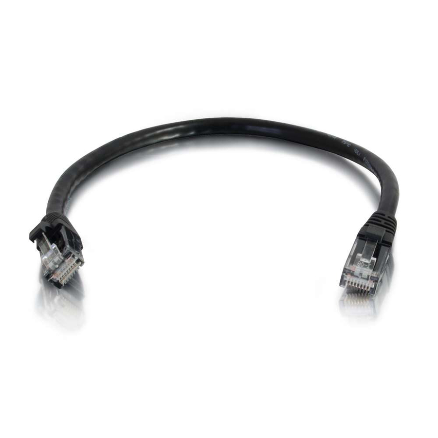 C2G 6in Cat6a Snagless Unshielded (UTP) Network Patch Ethernet Cable-Black