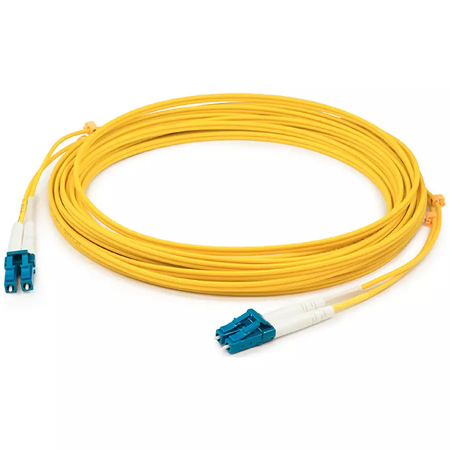 AddOn 30m LC to LC Yellow OM1 Duplex OFNP (Plenum-Rated) Fiber Patch Cable